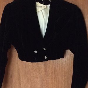 Vintage I MAGNIN Velvet Bolero Small RARE GUC